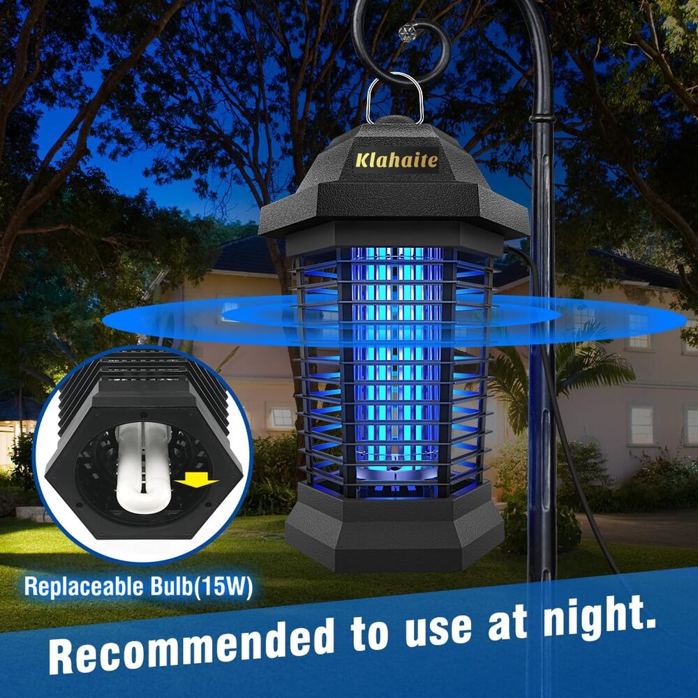 JNARIY Bug Zapper Outdoor, Electric Mosquito Zapper - Picture 5 of 5